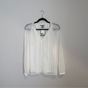 H&M - Sheer White Blouse